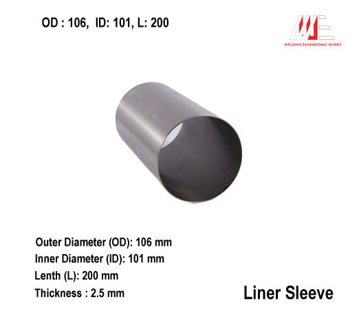 Cylinder Liner OD : 106,  ID: 101, L: 200